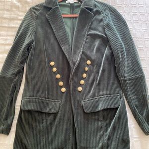 Green corduroy blazer